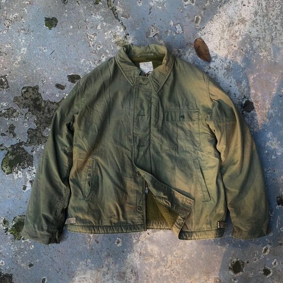 Other - Boxy Vintage Fit Olive A-2 Deck Jacket